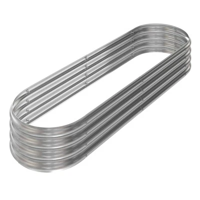 Galvanized Raised Garden Bed 82 x 35 x 11 in Planter Box Elevated Flower Bed - Image 1 of 3