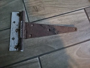 Vintage Barn Door Hinge Large Strap Cast Iron 12"x7" - Picture 1 of 3