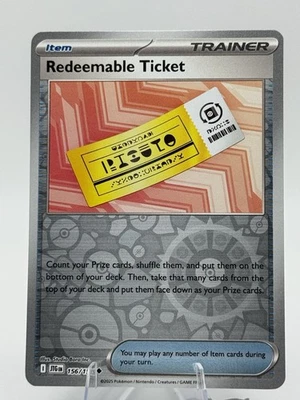 Redeemable Ticket 156/159 Sv09: Journey Together Reverse Holo - Image 1 of 2
