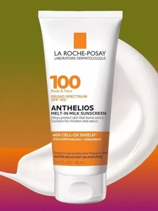 La Roche-Posay Anthelios einschmelzende Milch Sonnencreme LSF 100 3 Unzen Ablaufdatum 05/2027 - Bild 1 von 18