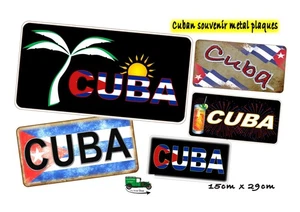Cuban Cuba  Metal Wall Plaque Cuba Sign, Cuban Souvenir, Summer Holiday Sign - Picture 1 of 12