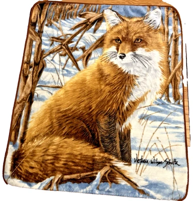 Manta de colección con estampado de zorro polar vida silvestre 60x50 Northwest Company Foto 1 de 4