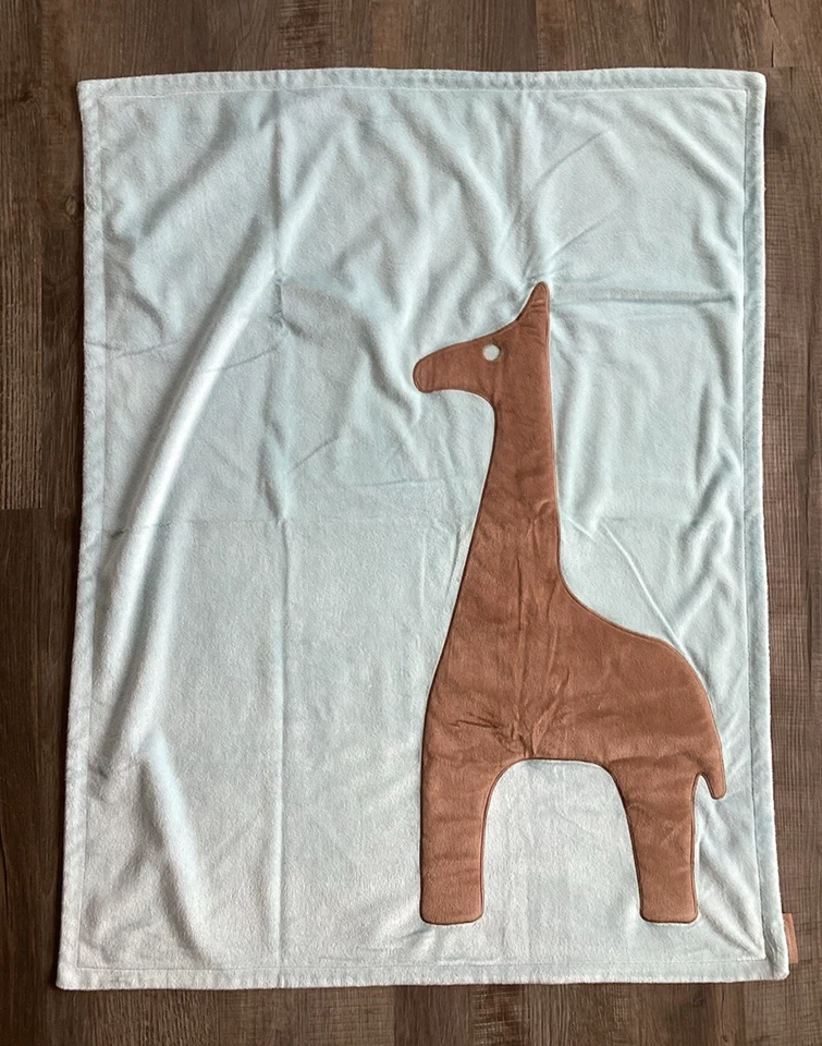 Manta bebé Dwell Studio Target Lovey dinosaurio llama jirafa azul suave 30 x 39 Foto 1 de 4