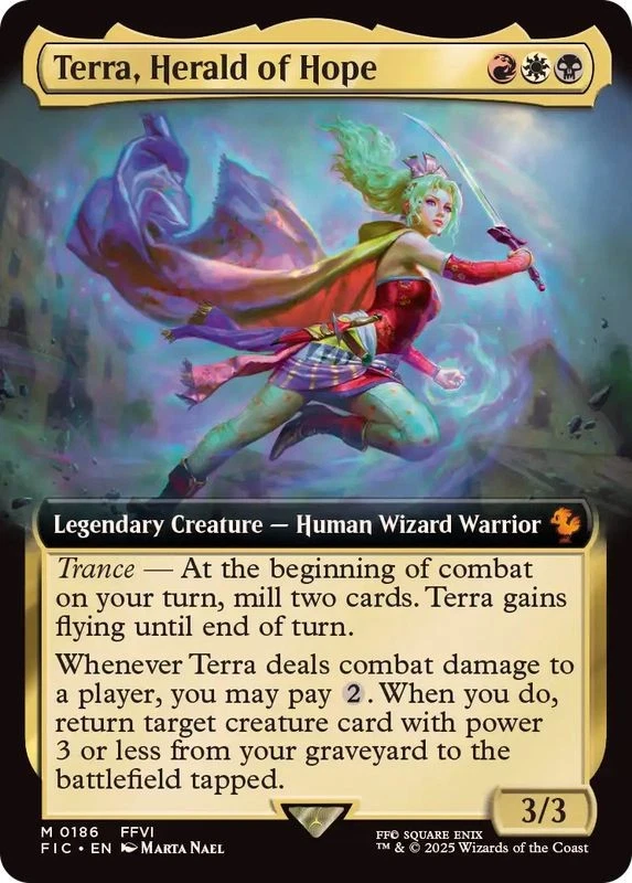 MTG FOIL Full Art 0186 Terra, Herald of Hope English [FIC] - Image 1 of 1