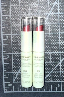Lot Of 2 COVERGIRL- NATURELUXE- GLOSS BALM SPF 15- 250 CABERNET- Discontinued - Image 1 of 4