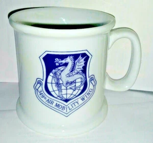 Tazza caffè USAF 349th Air Mobility Wing 1° gruppo sergenti Travis CA base menta - Foto 1 di 5