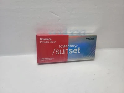 toyfactory Sunset Squalane Powder Blush Palette + Built -in Mirror. 2.5g Per Pan - Image 1 of 3