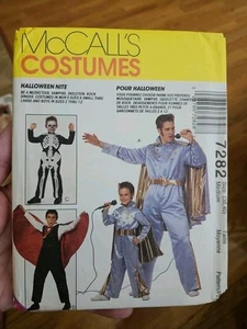 McCalls 7282 Halloween Costume Men Vintage Uncut Size M Knight Elvis Dracula - Picture 1 of 3