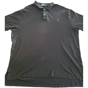 Polo Ralph Lauren Polo Shirt Mens Black Short Sleeve Pony Size XXL Pre-owned  - Picture 1 of 8