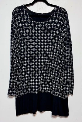 Top túnica J.Jill Wearever geodiamante talla XL mod mínimo Officecore listo para viajar Foto 1 de 4