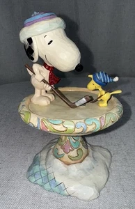 RARE HTF Jim Shore Peanuts Friendly Face Off Snoopy Figure - Picture 1 of 5