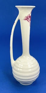Kaolena California Porcelain Pitcher Bud Vase Handpainted Flowers Red 6" USA - Picture 1 of 12