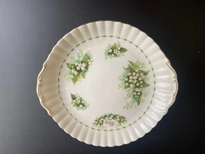 Royal Albert Flower Of The Month May Lily Of The Valley Handled Cake Plate - Bild 1 von 5
