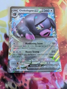 Pokemon - Scarlet and Violet Base Set Oinkologne Ex 158/198 Double Rare Holo - Picture 1 of 2