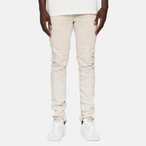 $275 NUEVO CON ETIQUETAS - MARCA PÚRPURA Para hombres P001-SKBR224 JEANS AJUSTADOS Caqui Talla 33 X 32 - Imagen 1 de 8