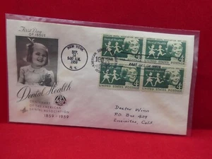Scott 1135 "Dental Health, Centenary of the ADA" FDC from 1959 (Art Craft) - Picture 1 of 1