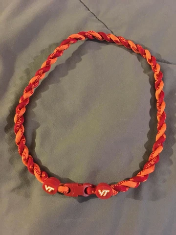 VIRGINIA TECH HOKIES 22" Titanium Double Rope NECKLACE NEW! FAST! FREE SHIP! Cover