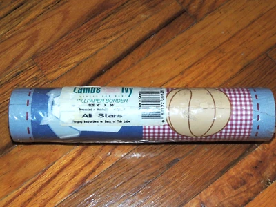 PAPEL PINTADO CORDEROS E HIEDRA BORDE ALL STARS DEPORTES 10" X 10 Yardas Foto 1 de 2