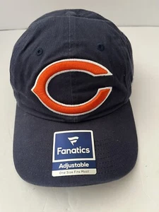 Chicago Bears Fanatics NFL Pro-Line Strap Back Hat Blue Oversized "C" OSFA *NEU* - Bild 1 von 13
