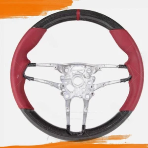 For Porsche Panamera Cayenne Cayman 911 Mission E Carbon Fiber Steering Wheel - Picture 1 of 7