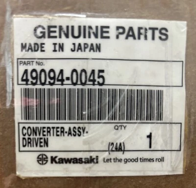 Kawasaki 2009-23 Mule 4000 4010 KAF620 : Driven Converter Assy 49094-0045 New - Image 1 of 2