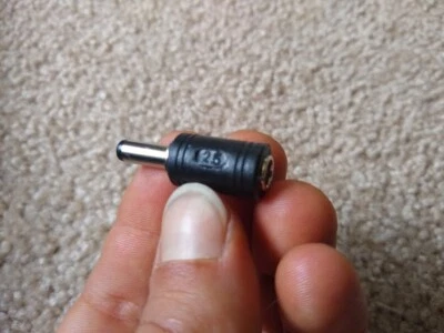 DC Power Plug Size Adapter |  2.5mm Male to 2.1mm Female JR1831 Jameco 175 pcs - Image 1 of 3