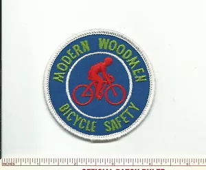 BZ MODERN WOODMEN OF AMERICA FAHRRAD SICHERHEIT PATCH ABZEICHEN AUSZEICHNUNG ORGANISATION MWOA - Bild 1 von 1