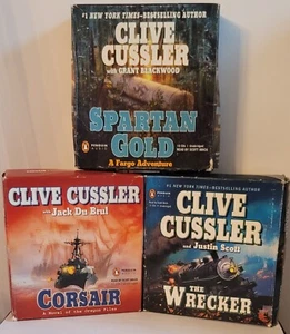 CLIVE CUSSLER - 3 DIFFERENT CD AUDIOBOOKS - Picture 1 of 1