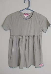 Ruffle Girl Light Gray Top Youth Girls Size 12/14 - Picture 1 of 7