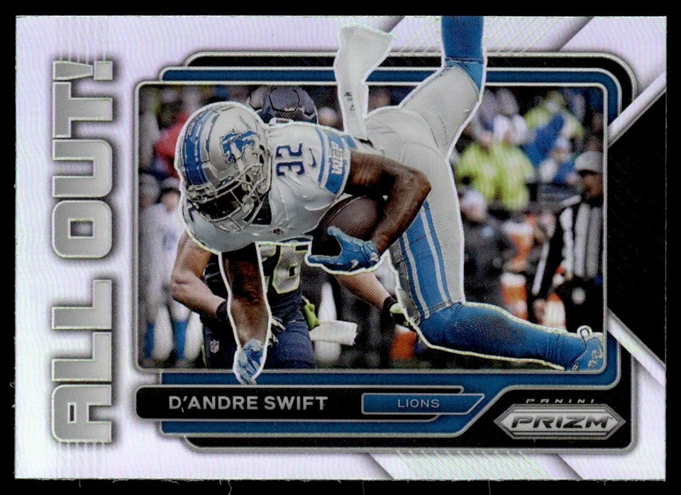 2022 Panini Prizm All Out! Prizms D'Andre Swift #AO-20 TS7 - Image 1 of 2