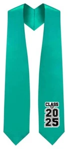 Estola de graduación verde esmeralda "Clase de 2025" - Imagen 1 de 1