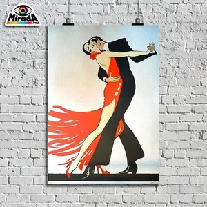 Copia De Autor Póster Bailarines Tango Argentino Milonga Baile - Imagen 1 de 2