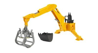 BRUDER SPIELWAREN GMBH Bruder Heckbagger mit Greifer 02338 (11,99 EUR/Stück)
