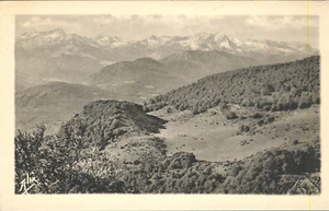 Les Pyrenees Mountains France Aerial View 1945 Postcard - Picture 1 of 2