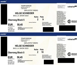 2 Tickets für Helge Schneider - Der letzte Torero - Berlin - 09.06.2023 - Bild 1 von 2
