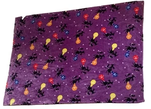 Tootsie Roll POP Halloween Throw Blanket Witch Riding Tootsie Broom 66”x48” - Picture 1 of 13