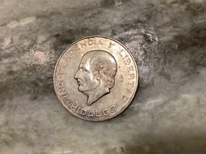 1955 Silver 10 Peso - Picture 1 of 2