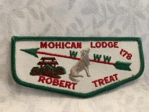 (jab-35) Boy Scouts - WWW - Mohican OA Lodge 178 - patta con finiture verdi - Foto 1 di 2