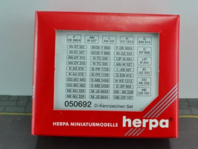 Herpa 050692 欧洲汽车车牌卡车塑料 1: 87 HO 比例 — 第 1/3 张图片