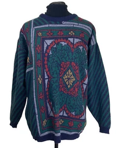 Koret Geometric Sweater Womens Sz L. 3012 - Picture 1 of 7