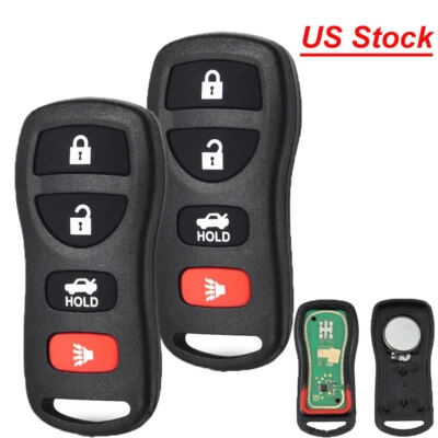 2 Keyless Remote Entry Key fob for 2002 2003 2004 2005 2006 Nissan Maxima Altima - Image 1 of 4