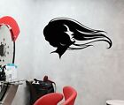 Vinyl Wall Decal Hair Salon Beauty Hairstyle Woman Fashion Girl Stickers (577Ig)
