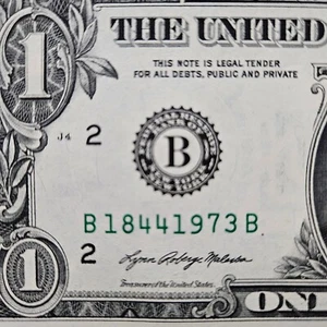 $1 Birthday Note One Dollar Bill 18441973 Uncirculated (Trailing 1973 ) - Picture 1 of 1