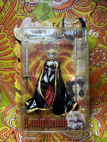 Lady Death Figure Dark Alliance Series II by Diamond Sealed With Card Issues Cover