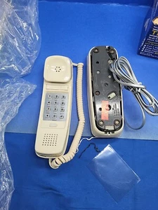Vintage Cream Beige Remanufactured Trimline Land Line Phone Push Button VGC TS - Picture 1 of 12