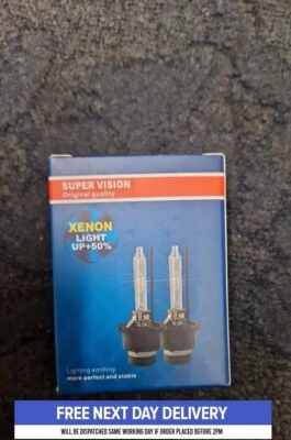2x Super Vision D2S 35W 6000K Xenon Bulb Lamp Light Headlight OEM Replacement - Image 1 of 4