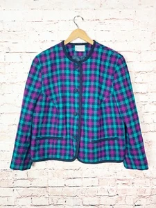 Pendleton Multi Color Wool Blazer Womens Size Large - Picture 1 of 5