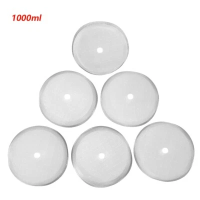 6 prensa francesa reutilizável café/chá malha de aço inoxidável tela de filtro superfina - Imagem 1 de 3