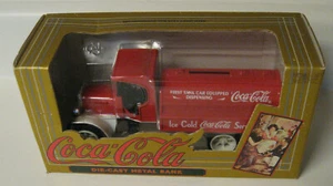 VINTAGE-COCA-COLA-COKE-DIE-CAST METAL BANK- TRUCK- FIRST TANK CAR- 1994- ERTL CO - Picture 1 of 9