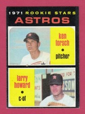 1971 Topps Baseball  # 102  Ken Forsch / Larry Howard - Houston Astros